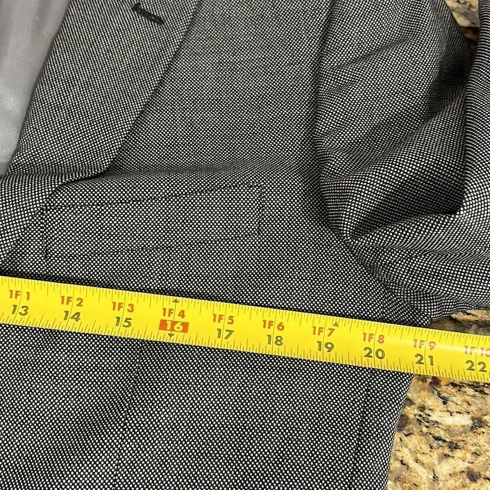 Tommy Hilfiger Wool Gray Two Button Closure Blazer Size L 40